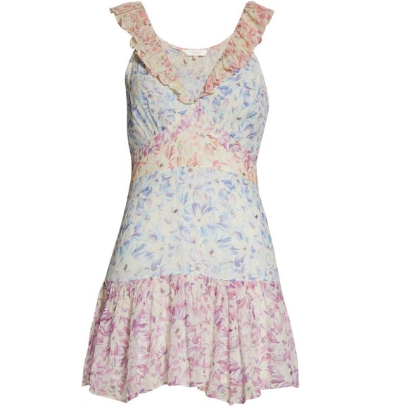 LoveShackFancy Sweet Kisses Seneca Print Fit & Flare Dress Size 6 - Picture 5 of 16